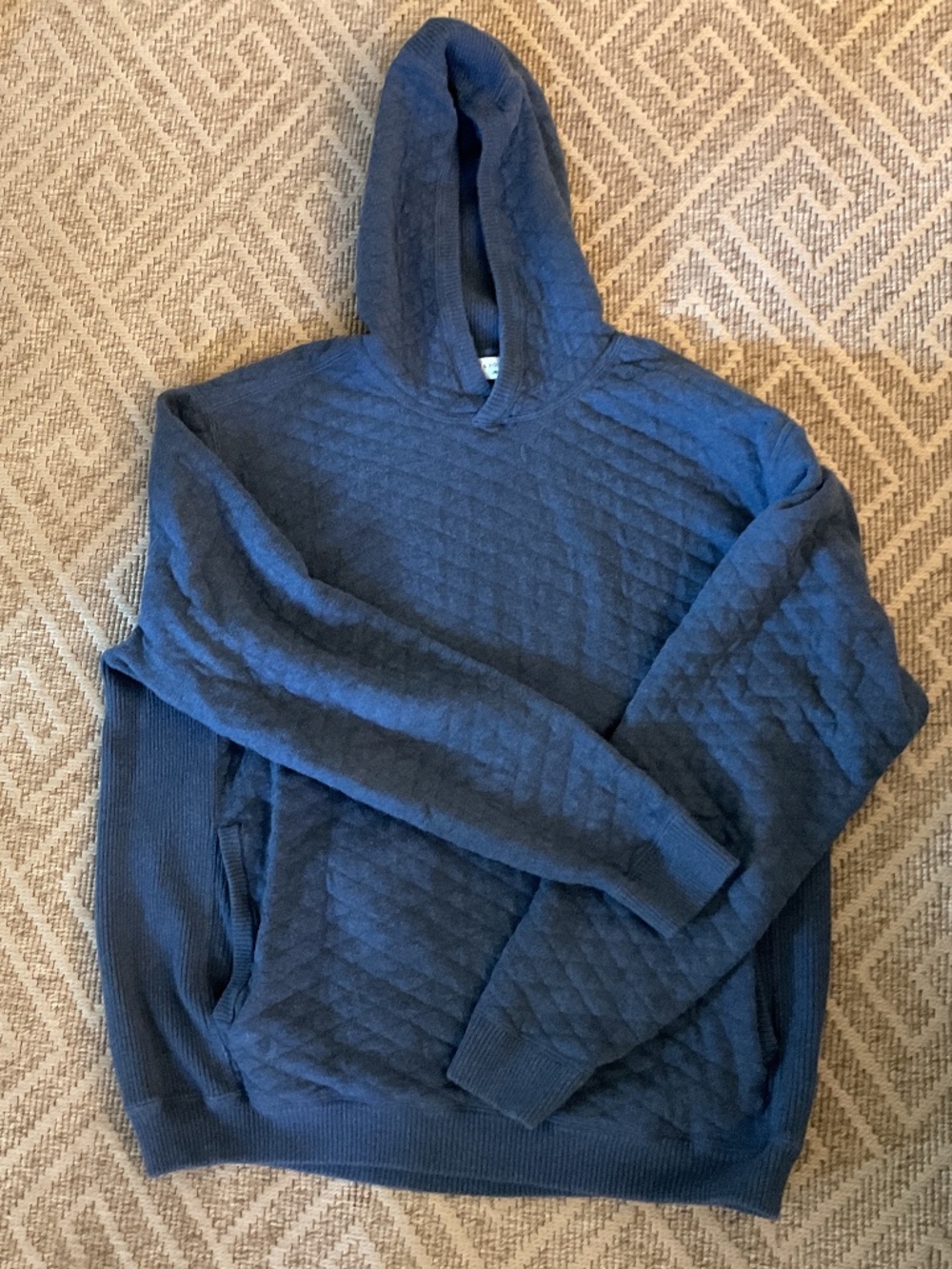 Holderness & Bourne-The Logan Hoodie Sweater: Heathered Pacific Blue XL